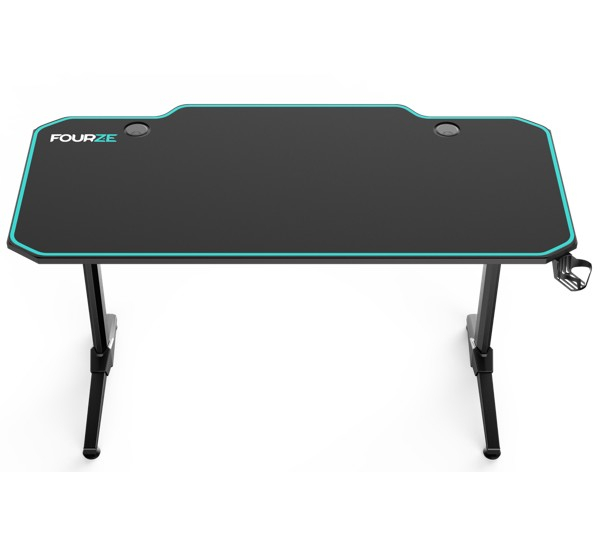 Fourze D1400 gaming desk groen / zwart Top Merken Winkel